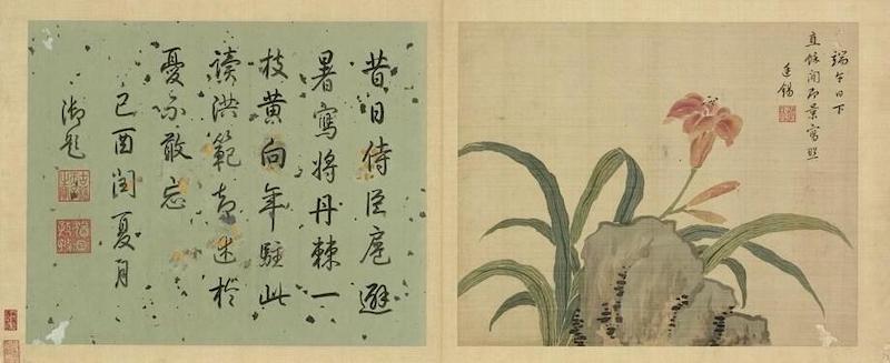 Qing Jiang Tingxi, Sketch of Flowers, Xuanhua, Collection of the National Palace Museum, Taipei