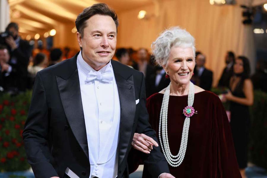 Mayer and Elon Musk mother and son