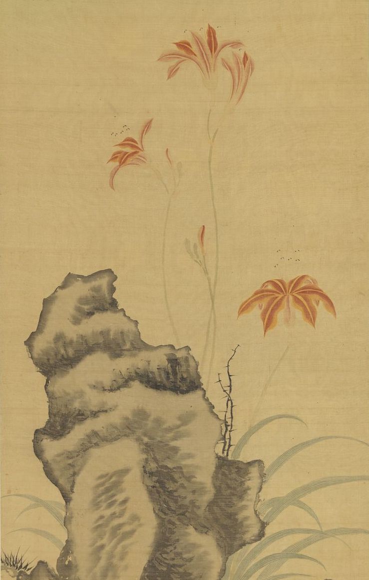Ming Zhao Wenchu Painting Flowers and Butterflies Scroll (detail) Collection of the National Palace Museum, Taipei