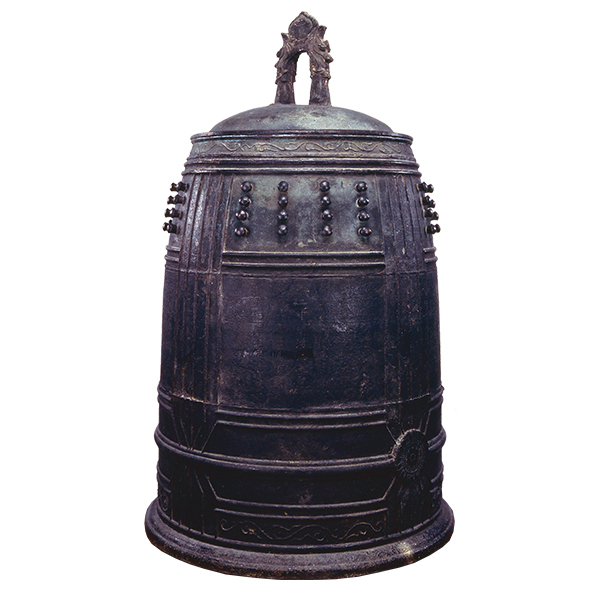 Bronze bell of the main hall of the old Shuri Castle (Bell of Tenshin Liang of Wanguo), Fujiwara Kunisaku, 1st Shang Dynasty, Tenshun 2nd year (1458), Okinawa Prefectural Museum and Art Museum