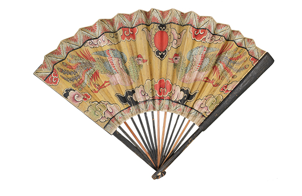 God Fan, Edo Period or Second Shoji Period (19th century), in the collection of the Tokyo National Museum; a large fan used by goddesses performing rituals.