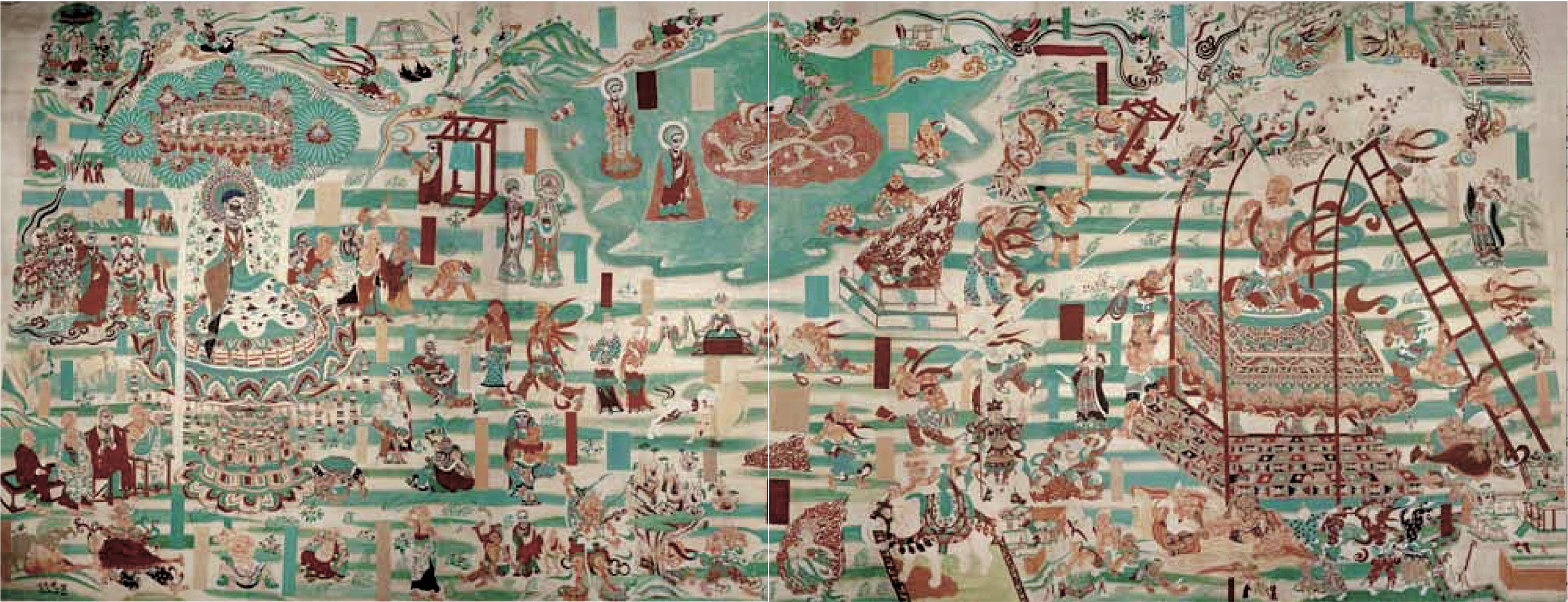 Figure 12: "The Demon in Disguise" in Cave 196 of the Mogao Grottoes, late 9th century