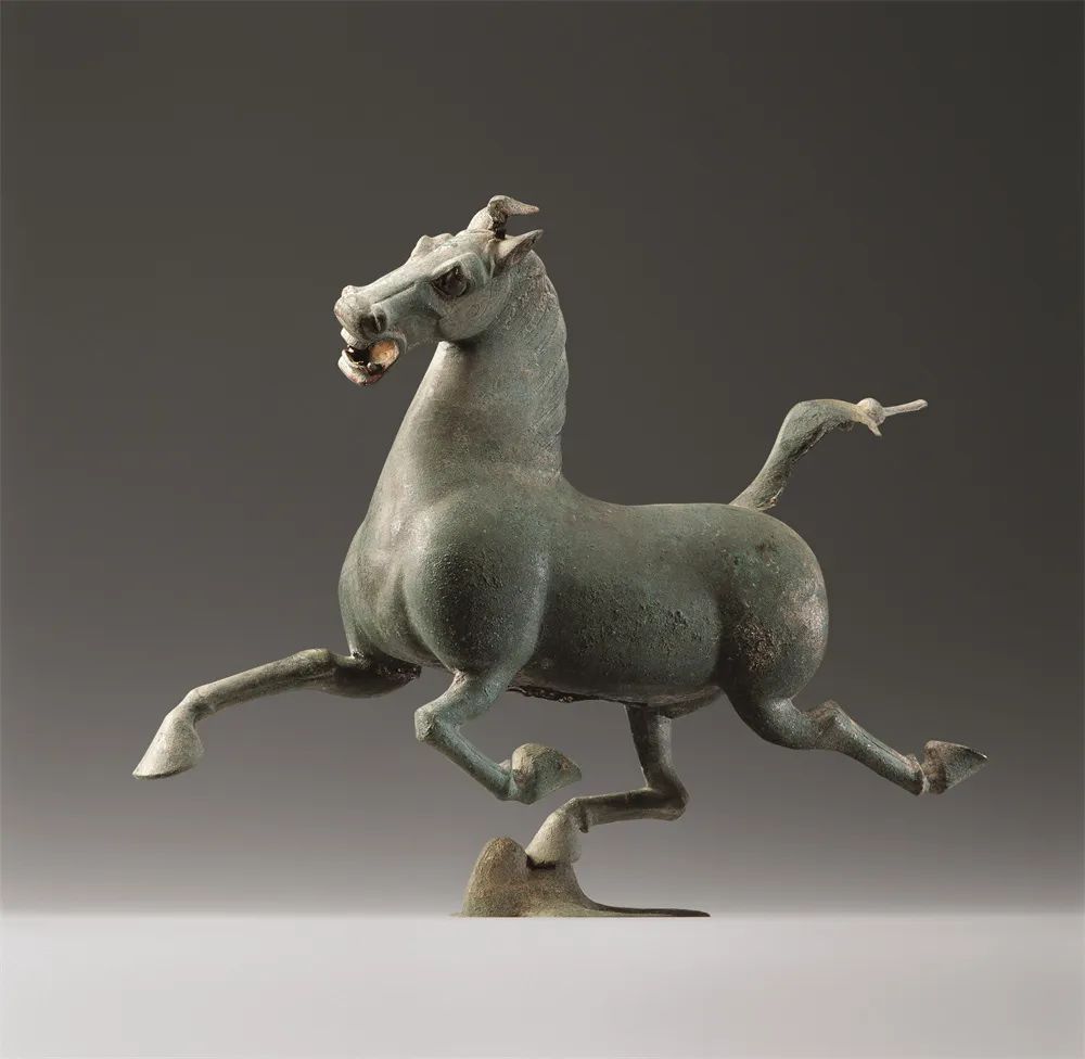 copper galloping horse
