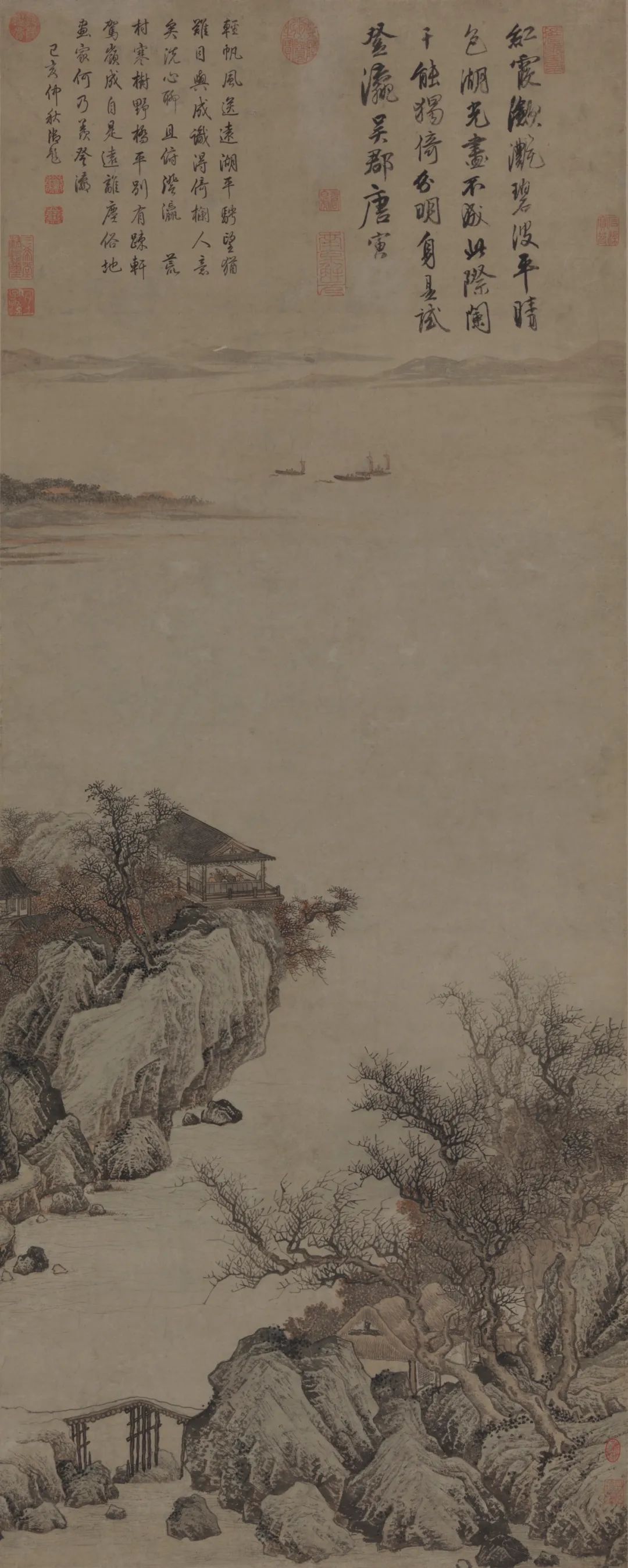 "A List of Lakes and Mountains" by Tang Yin in the Ming Dynasty