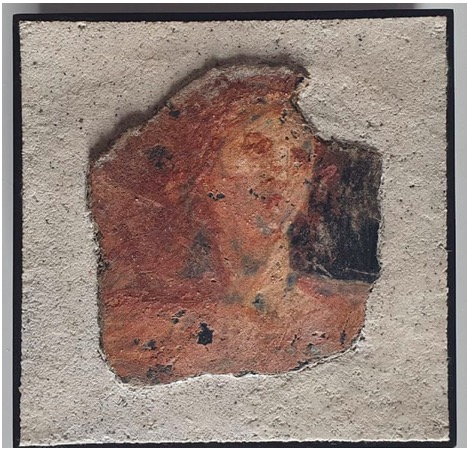 Fragment of fresco from Villa San Marco in Pompeii.
