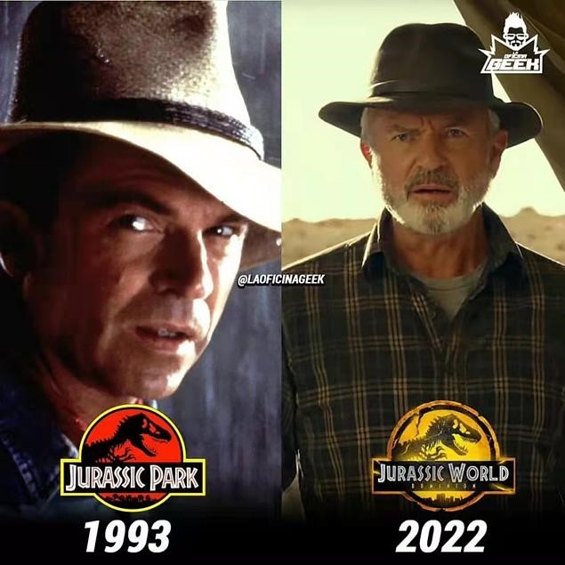 Sam Neill as Grant in 'Jurassic Park' and 'Jurassic World 3'