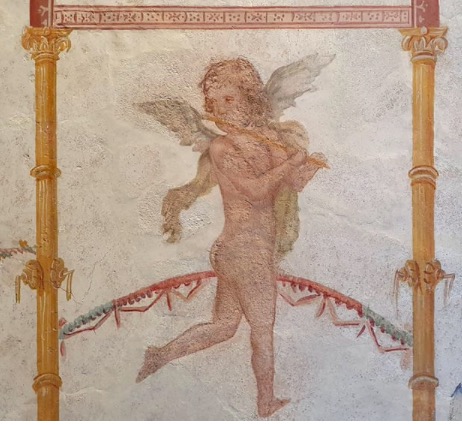 A fresco from Villa Arianna in Pompeii.