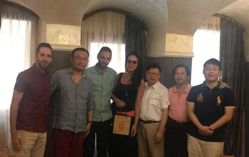 Photo taken by Chinese personnel during their inspection of the Kotor Art Festival in the summer of 2019