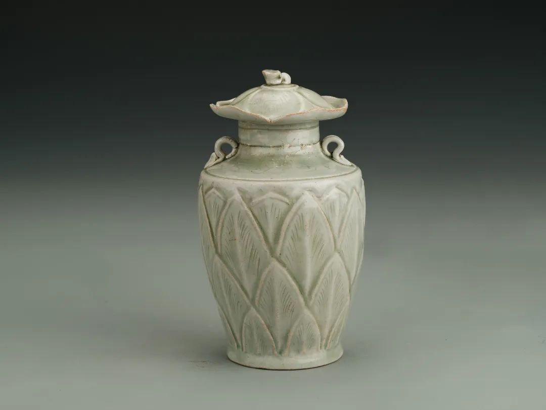 Northern Song Dynasty Longquan Kiln Celadon Vase with Lotus Petal Pattern Collection of Zhejiang Provincial Museum