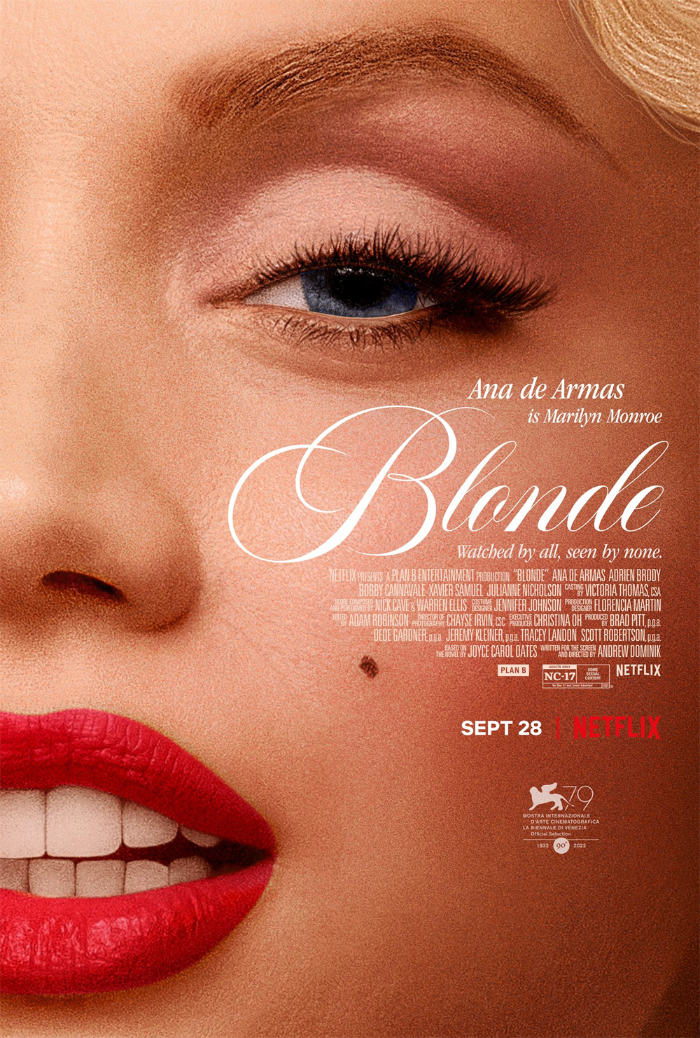 The poster for "Blonde Monroe" states the NC-17 rating.