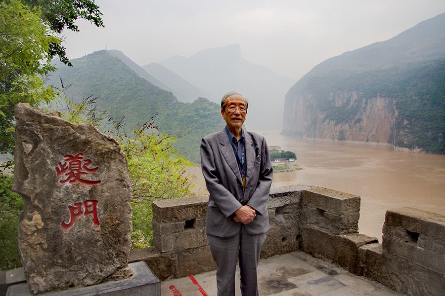 Xie Chensheng in the Three Gorges in 2012