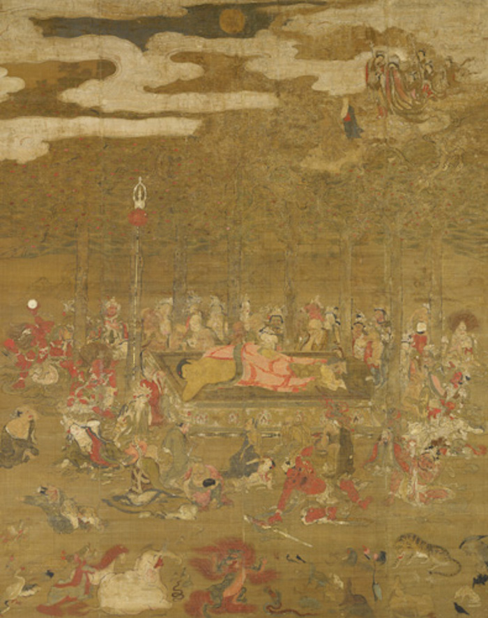 "Buddha Nirvana", Northern and Southern Dynasties, Yasunaga 4th year (1345), Tokyo Nezu Art Museum, early exhibition
