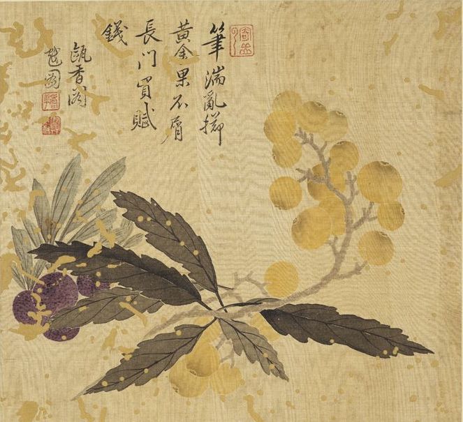 Qing Dynasty, Yun Shouping, Loquats