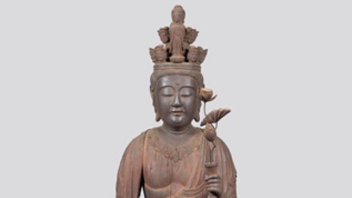 Japan&#39;s &quot;Daan-ji Temple&quot; special exhibition, presenting wood-carved Buddha statues from the Nara period