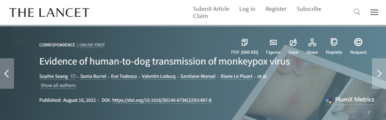 Screenshot from thelancet.com