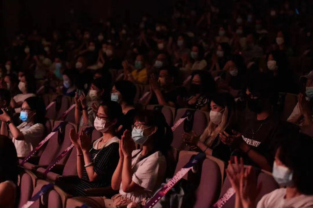 The audience came to the theater for the first time