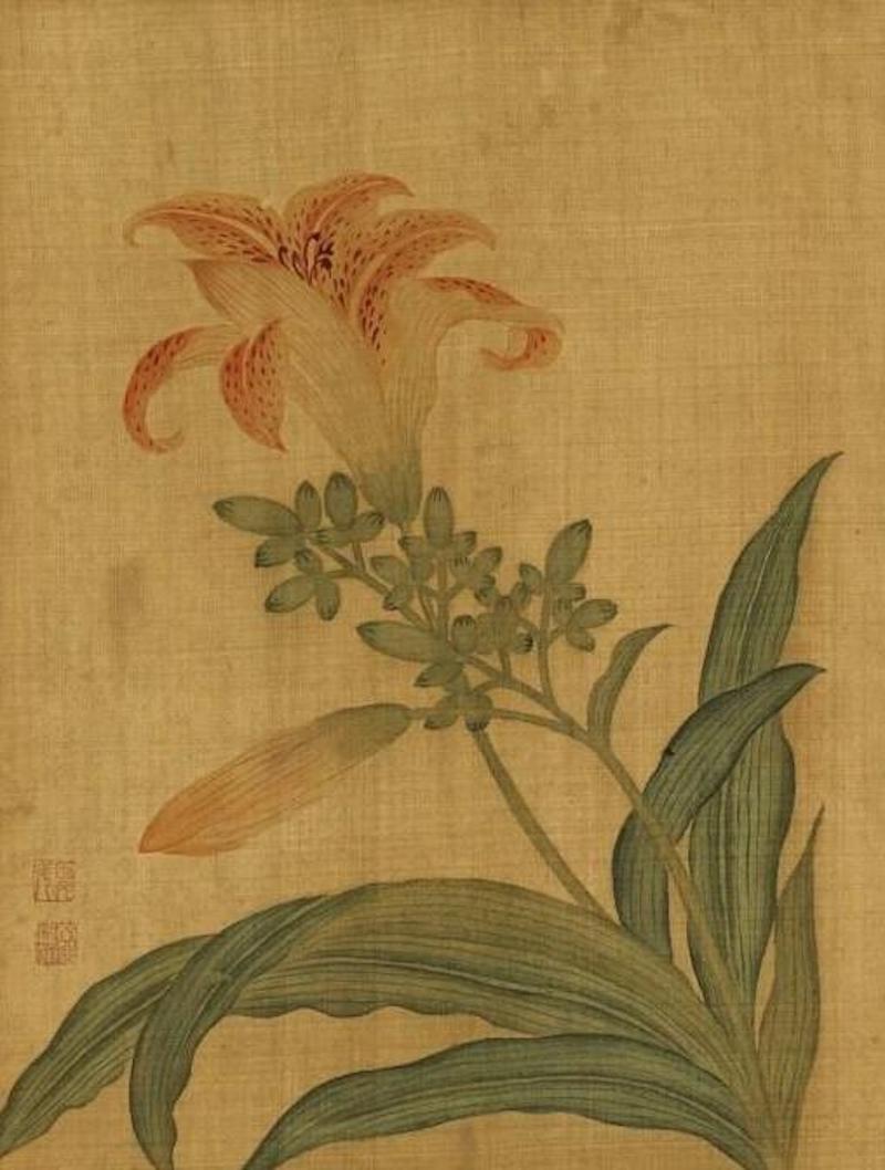 Qing Dynasty, Zou Yuandou, Flower Album, Xuanhua, Collection of the National Palace Museum, Taipei