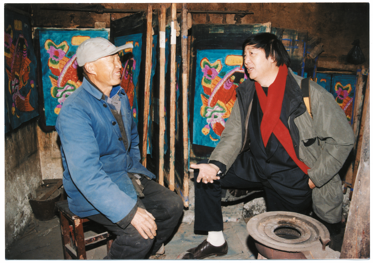 Feng Jicai gave an oral interview to Yangliuqing artists