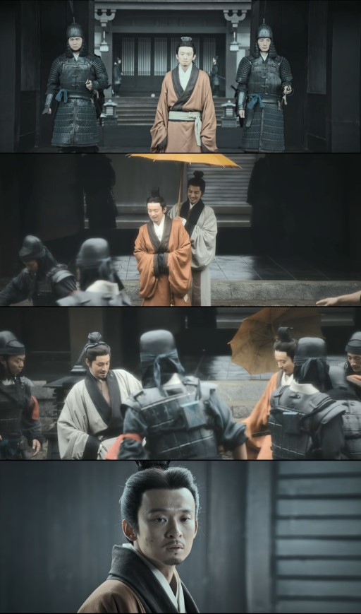 Guo Gang (played by Dong Zijian) thinks of his happy past with Chen Gong, and loses his soul