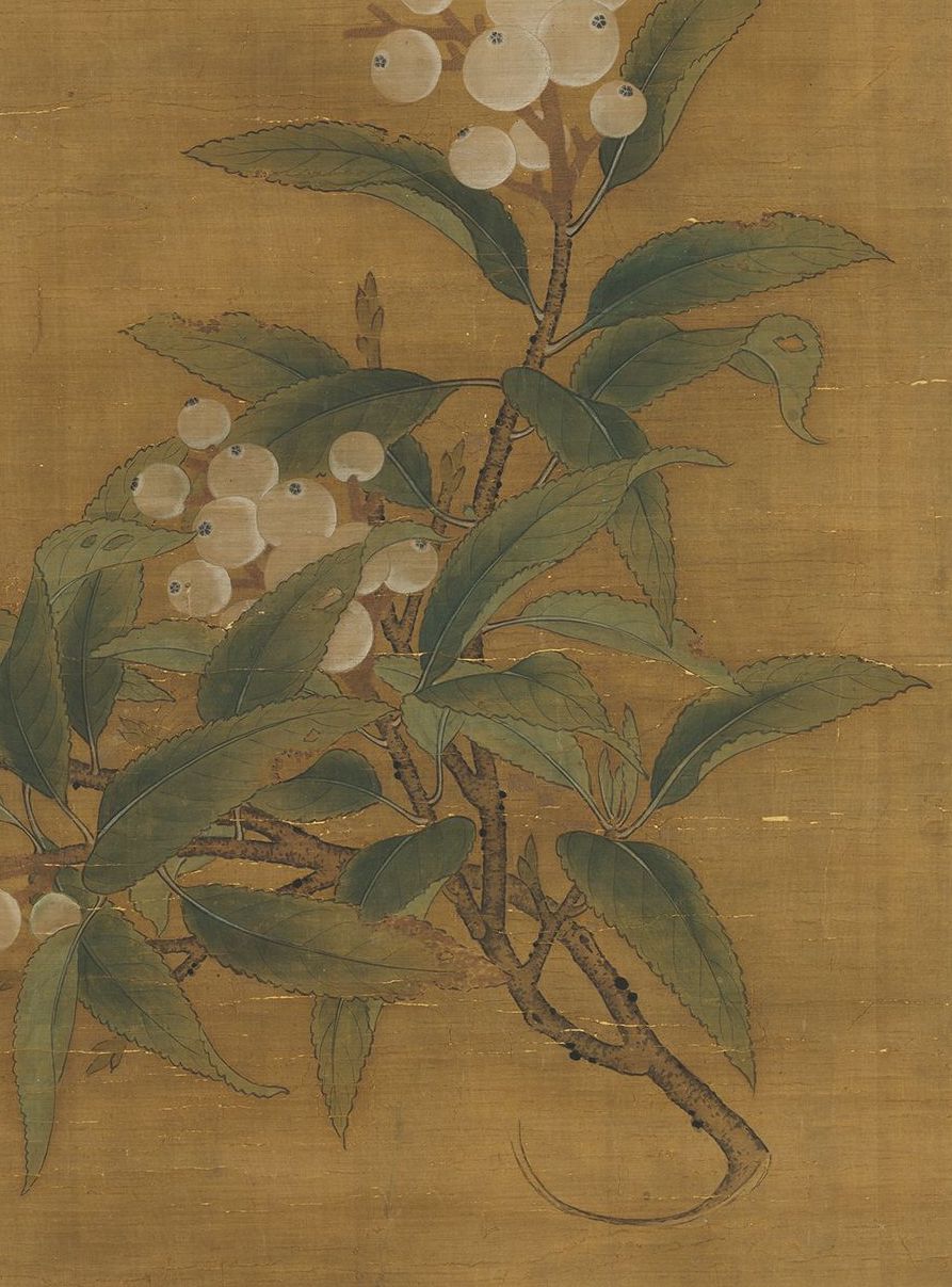 Song Dynasty Broken Branches Loquat Axis (Part) Collection of the National Palace Museum, Taipei