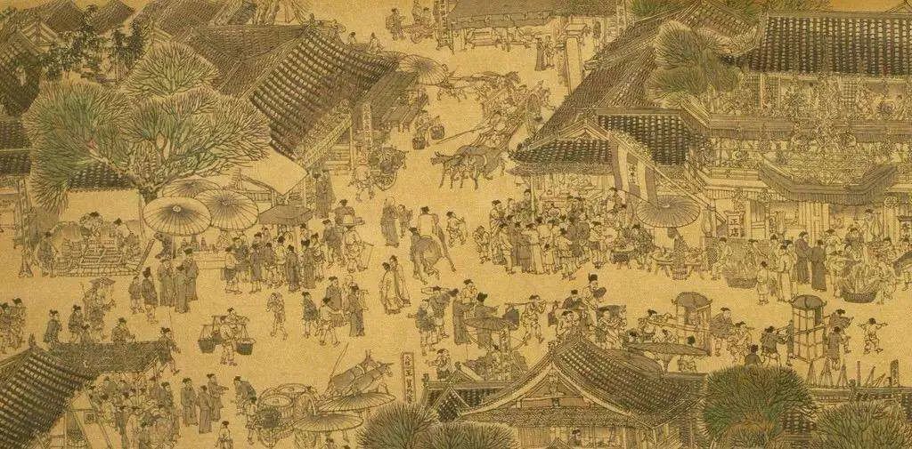 Zhang Zeduan's "Across the River during Qingming Festival" (detail)