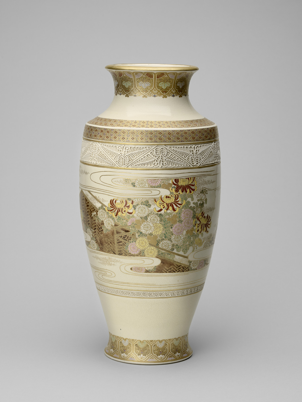 Early 20th century Japanese vase by potter Keida Masatarō