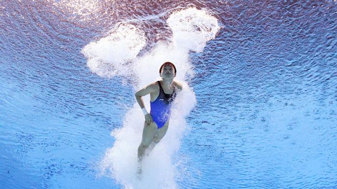 The 100th gold of the China Diving World Championships is here! All Hong Chan and Bai Yuming secure the team gold medal