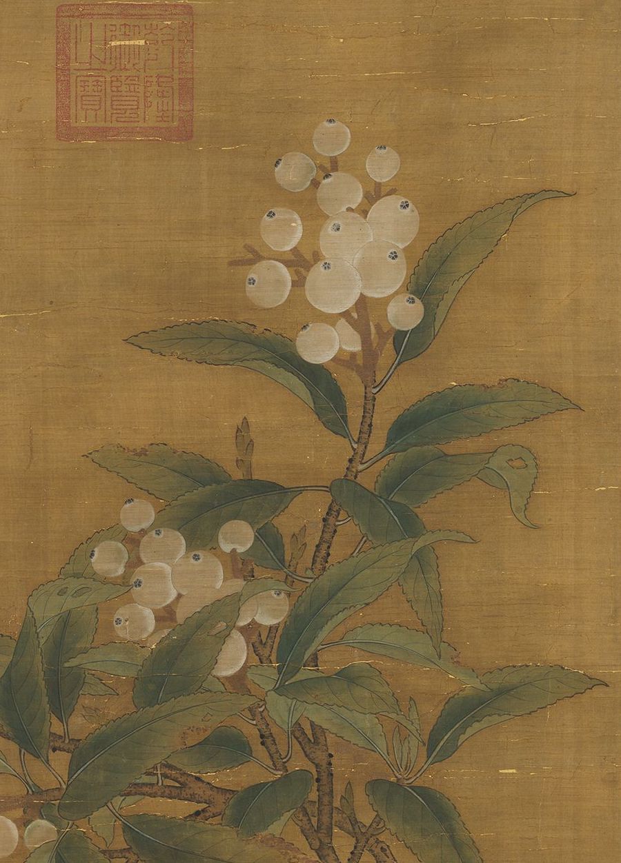 Song Dynasty Broken Branches Loquat Axis (Part) Collection of the National Palace Museum, Taipei